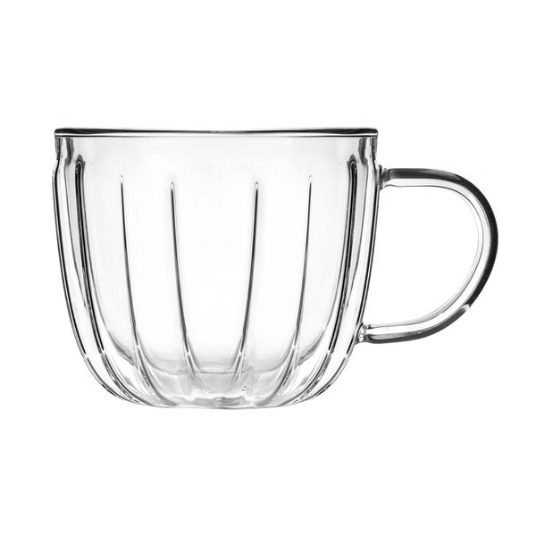 Steklene skodelice v kompletu za kapučino 2 ks 350 ml Tulip – Vialli Design-image-2