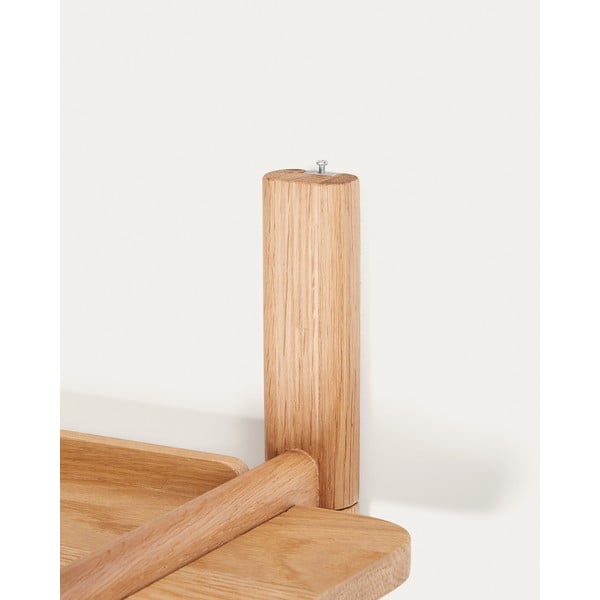 Sistem modularnih polic iz masivnega hrasta v naravni barvi 90x28 cm Sitra – Kave Home-image-4