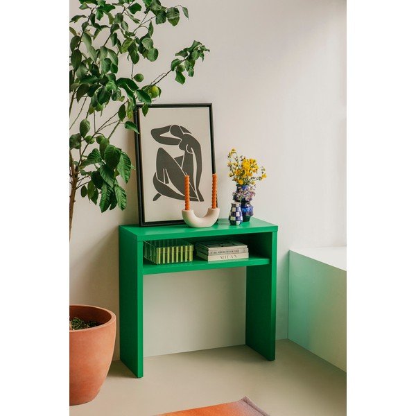 Zelena stranska mizica 30x80 cm Geraldine – Really Nice Things-image-1
