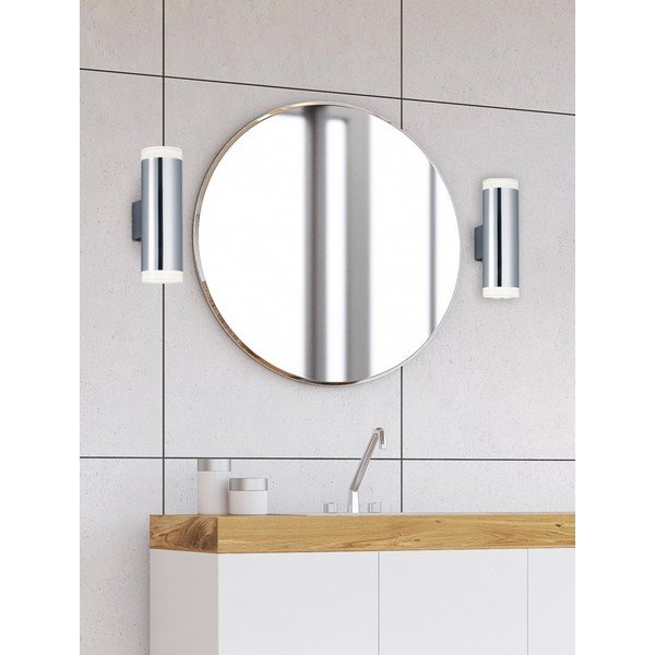 Stenska svetilka LED v svetleči srebrni barvi Ray - Trio-image-1