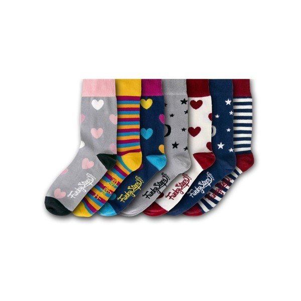 Komplet 7 parov barvnih nogavic Funky Steps Lolly, velikost 35 - 39