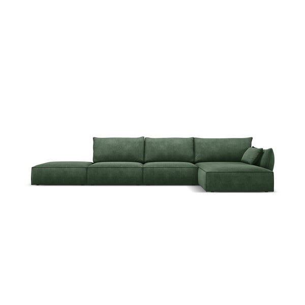 Temno zelen kotni kavč (desni kot) Vanda - Mazzini Sofas