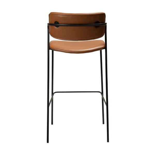Rjav usnjen barski stol DAN-FORM Denmark Zed, višina 107 cm-image-4