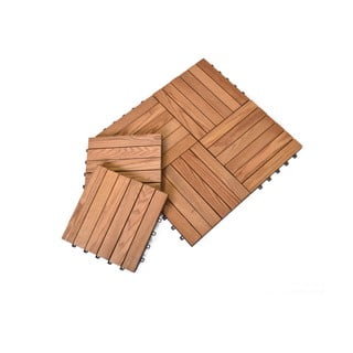 Talne ploščice iz jesenovega lesa v kompletu 6 kos Rojaplast - Thermowood