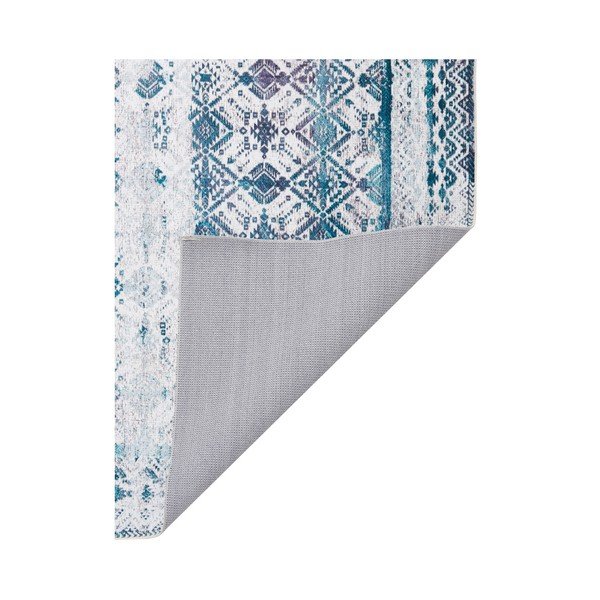 Svetlo modra preproga Floorita Kilim, 80 x 150 cm-image-1