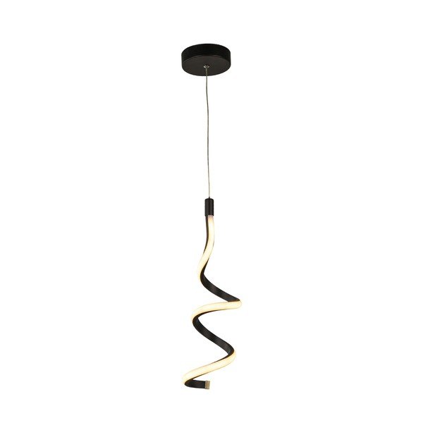 Črna kovinska LED viseča svetilka ø 12 cm Hilton – Squid Lighting