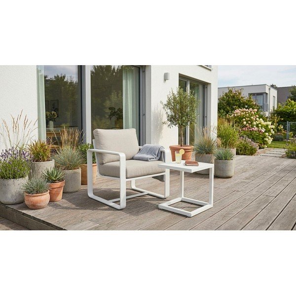 Aluminijasta vrtna mizica 40x40 cm Hilde   – Bizzotto-image-1