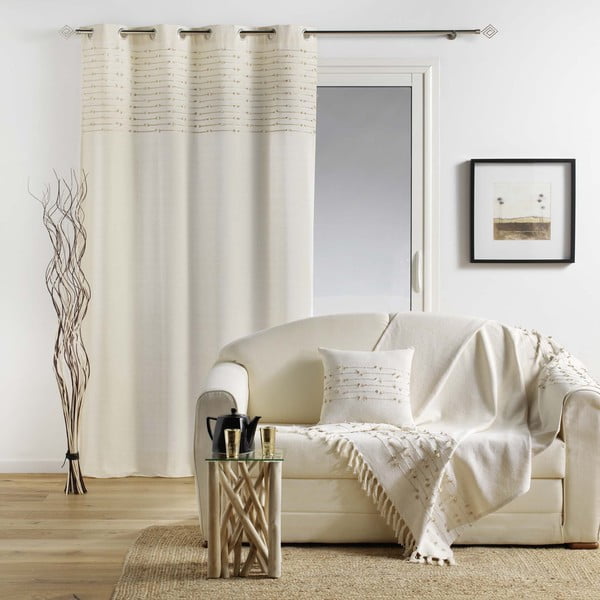 Bež bombažna zavesa 140x240 cm Golden Sunset – douceur d'intérieur-image-2