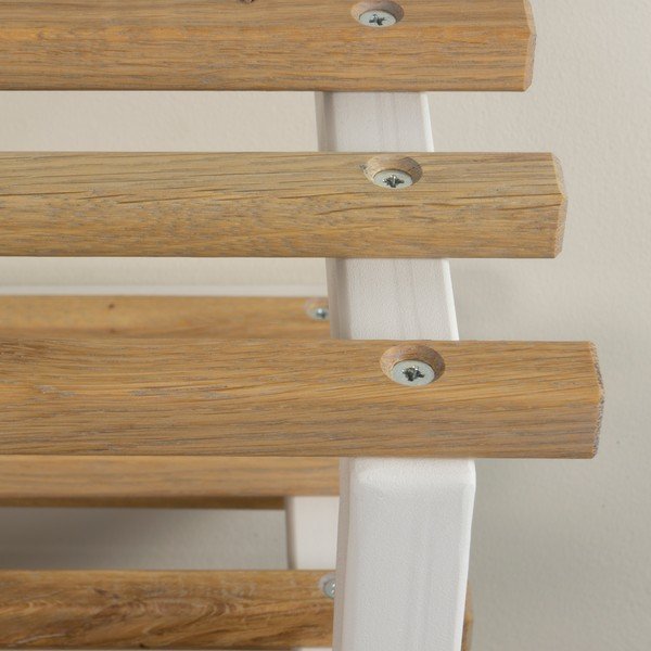 Bela/v naravni barvi kovinska stenska omarica za čevlje 71x26x34 cm Marco – Spinder Design-image-4