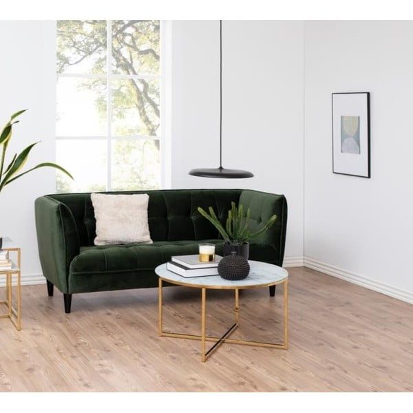 Bela okrogla mizica ø 80 cm Alisma - Actona-image-1