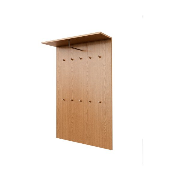Garderobni panel v hrastovem dekorju v naravni barvi Dot – Tenzo-image-2