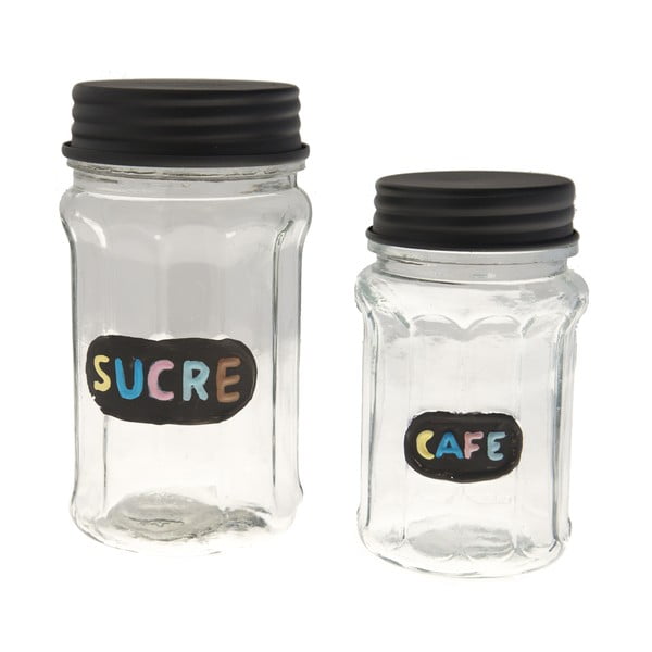 Komplet 2 steklenih kozarcev Antic Line Sucre & Cafe