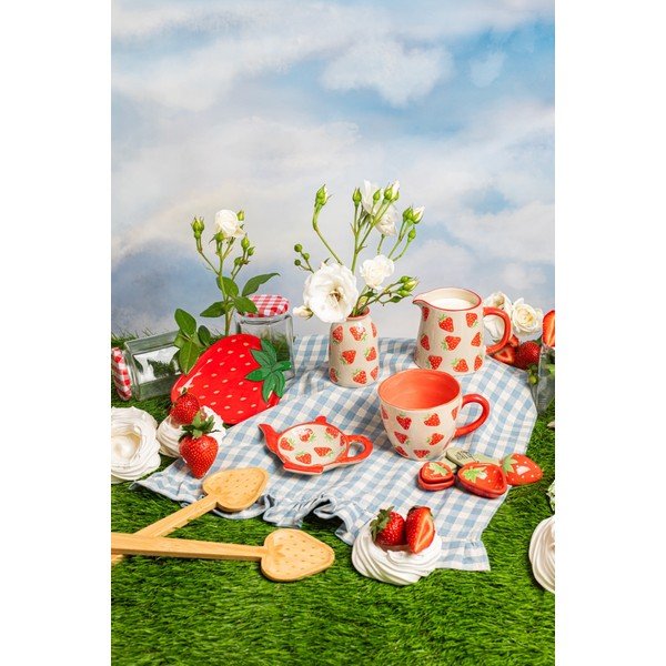 Vaze v kompletu 3 ks iz kamenine (višina 9,5 cm) Fruit – Sass & Belle-image-1