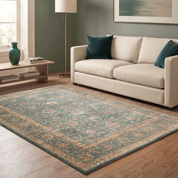 Modrozelena preproga 240x340 cm Raja – Asiatic Carpets-image-3