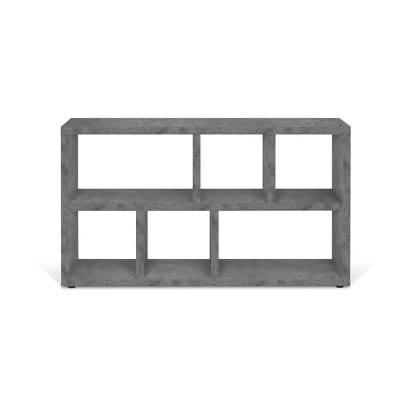 Siv regal v betonskem dekorju 150x83 cm Berlin – TemaHome