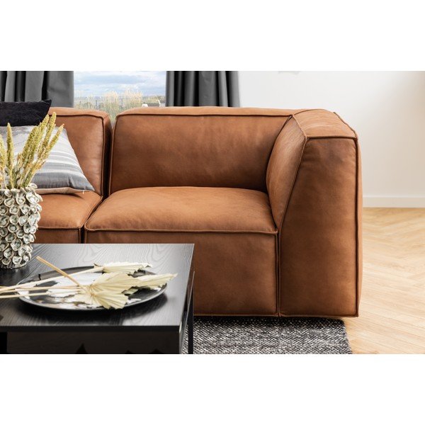 Črna klubska mizica z mizno ploščo v jesenovem dekorju 80x80 cm Willford – Actona-image-2