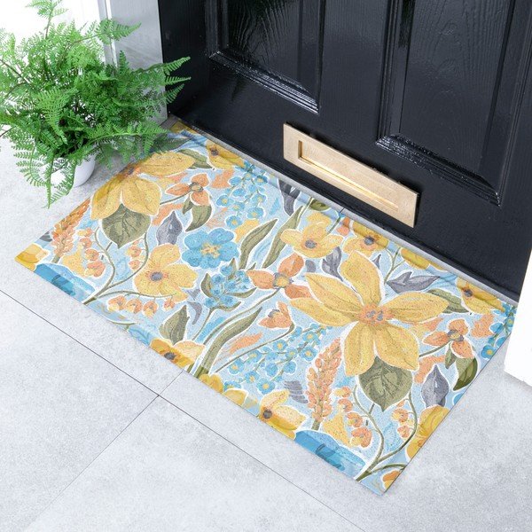 Predpražnik iz PVC-ja 40x70 cm Flowers – Artsy Doormats-image-1