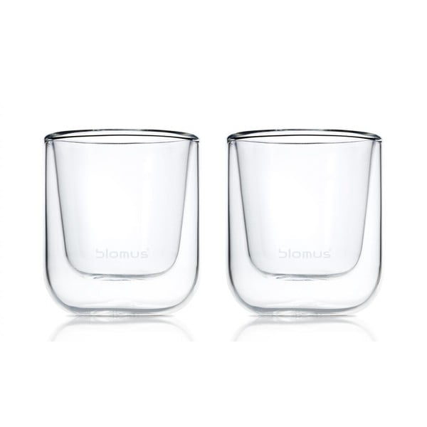 Kozarci z dvojno steno v kompletu 2 ks 80 ml Nero – Blomus