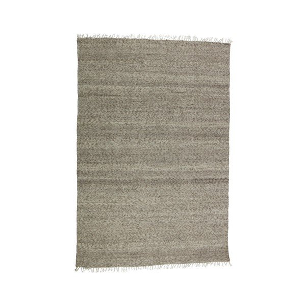 Rjava volnena preproga BePureHome Polja, 240 x 170 cm