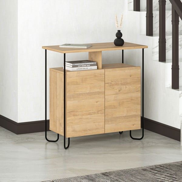 Omarica v hrastovem dekorju 80x80 cm Dilly – Marckeric-image-1