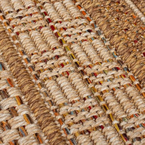 Zunanji tekač v naravni barvi 80x230 cm Farah Stripe – Flair Rugs-image-3