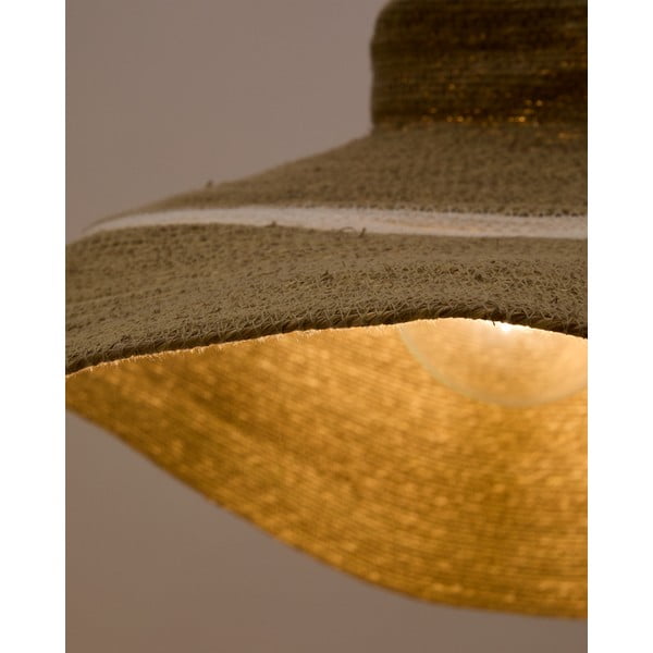 Viseča svetilka v naravni barvi s senčilom iz morske trave ø 90 cm Albenya – Kave Home-image-1