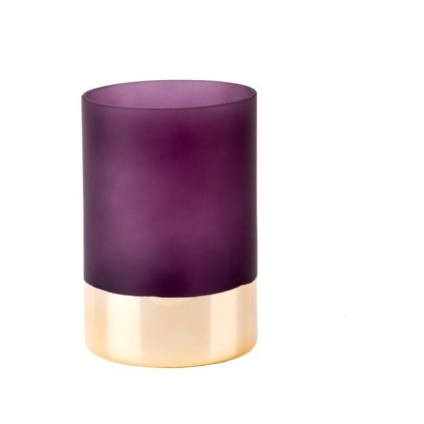 Zlato-vijolična vaza PT LIVING Glamour, višina 15 cm