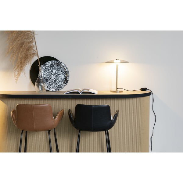 LED zatemnitvena namizna svetilka s steklenim senčilom v sivi in zlati barvi (višina 42 cm) Float – Zuiver-image-1