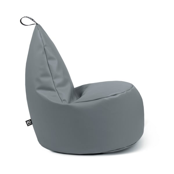Siva vreča za sedenje iz umetnega usnja Lull XL – So Soft?-image-2