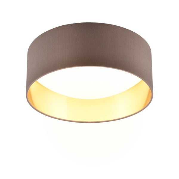 Svetlo rjava LED stropna svetilka ø 30 cm Locarno – Reality-image-1