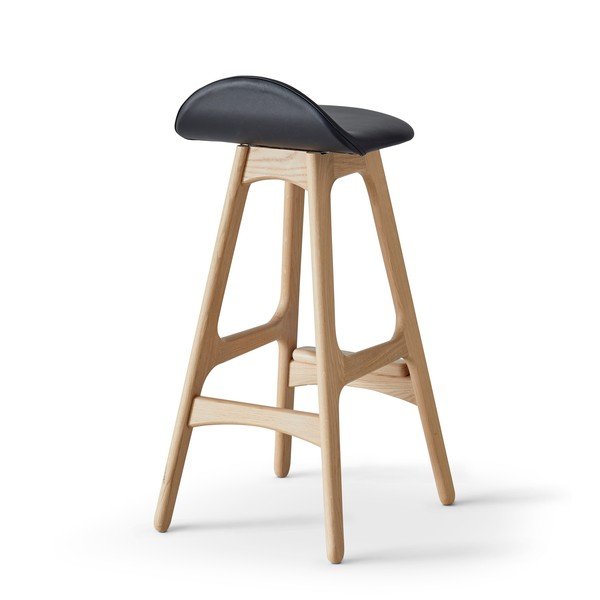 Vrtljiv usnjen barski stol  86 cm Buck - Hammel Furniture-image-2