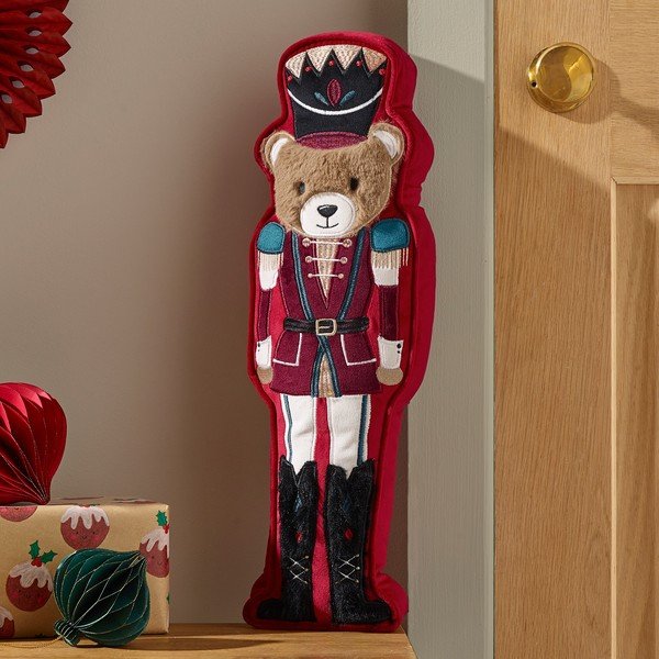 Okrasna blazina z božičnim motivom 20x30 cm Christmas Nutcracker Bear – Catherine Lansfield-image-1