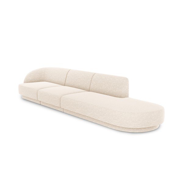 Kremno bel kavč 302 cm Miley - Micadoni Home-image-3