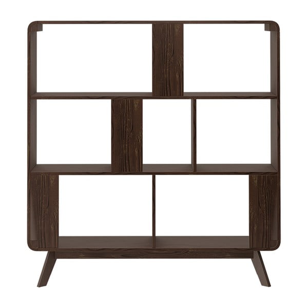 Knjižna omara iz oreha 122x126 cm Cassie - Støraa -image-3