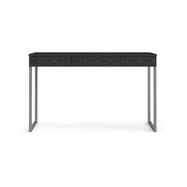 Črna pisalna miza Tvilum Function Plus, 126 x 52 cm
