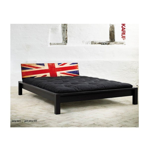 Postelja Karup Tami Black/Union Jack