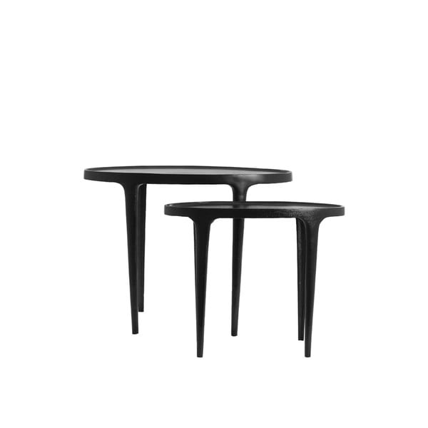 Kovinske okrogle stranske mizice v kompletu 2 ks 33x70 cm Arica – Light & Living