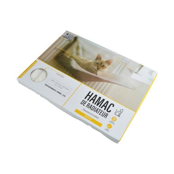 Kremno bela postelja za mačke 30x45 cm – Love Story-image-2