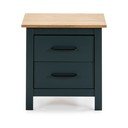 Temno modra nočna omarica iz masivnega bora Miranda – Marckeric