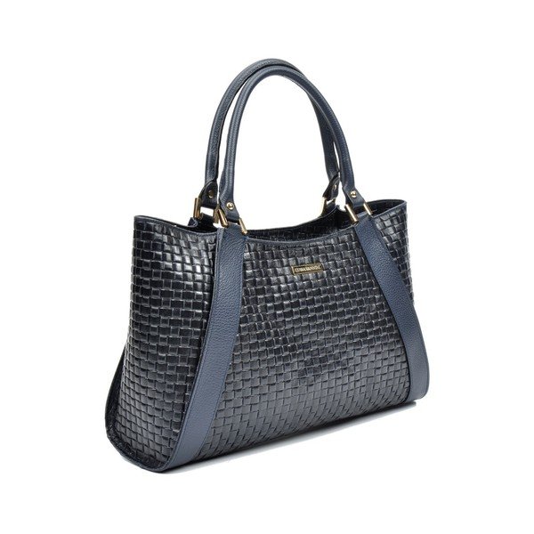 Modro-črna usnjena torbica Luisa Vannini Maya-image-4