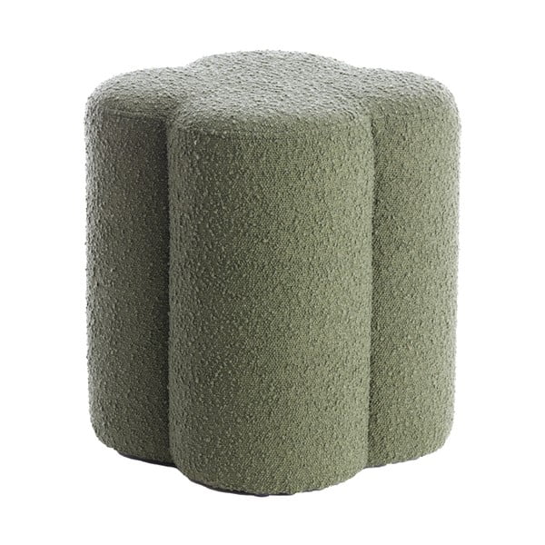 Zelen tabure iz tkanine bouclé Nalani – Light & Living