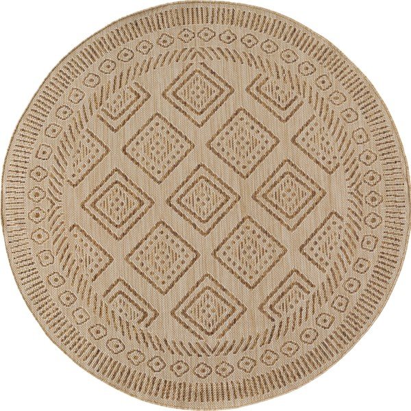 Bež okrogla notranja in zunanja preproga ø 160 cm Mira 1452 – Ayyildiz Carpets