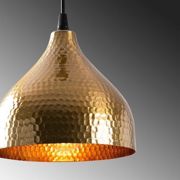 Viseča svetilka v zlati barvi s kovinskim senčilom ø 18 cm Tattoo – Opviq lights-image-4