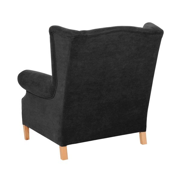 Črn fotelj Max Winzer Harvey Velor-image-2