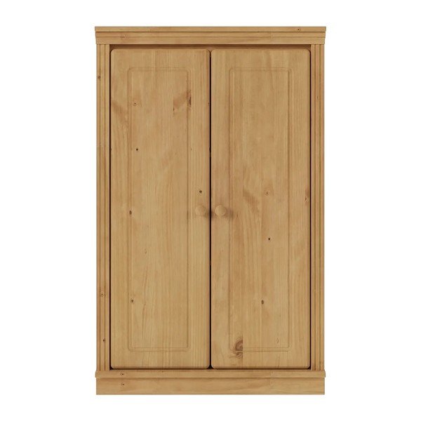 Omarica iz masivnega bora v svetli naravni barvi 74x118x35 cm Anita – Støraa