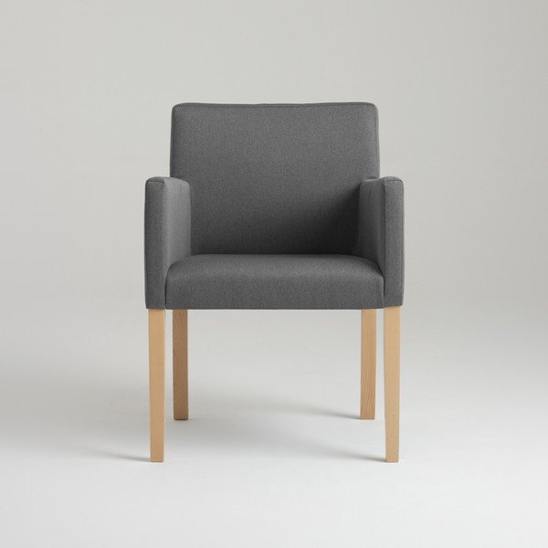 Jekleni sivi fotelj Custom Form Wilton-image-4