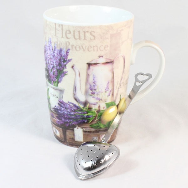 Skodelica s cedilom za čaj Fleur de Provence