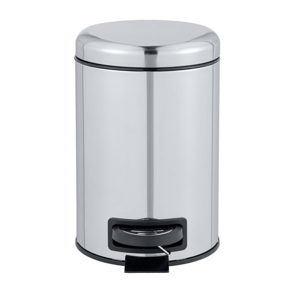 Srebrn koš za smeti s pedalom Wenko Leman Shiny, 3 l-image-2