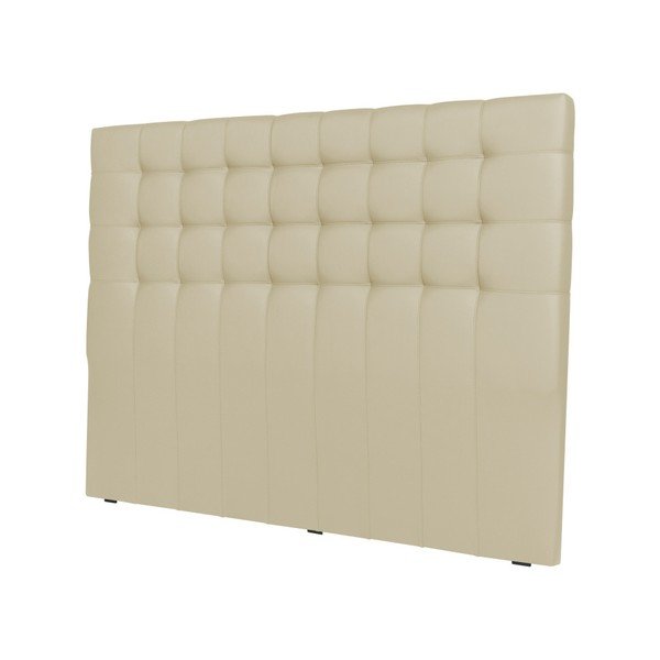Kremasto vzglavje Cosmopolitan design Torino, širina 142 cm