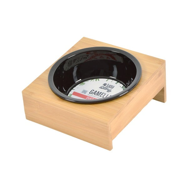 Bambusova posoda s podstavkom za pse ø 16 cm – Love Story-image-2